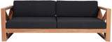 Anguilla Black Waterproof Fabric Outdoor Sofa from Meridian - Luna Furniture