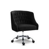 Arden Black Velvet Office Chair from Meridian - Luna Furniture