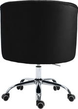 Arden Black Velvet Office Chair from Meridian - Luna Furniture