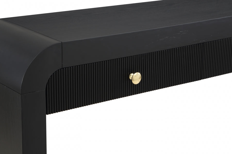 Artisto Black Console Table from Meridian - Luna Furniture