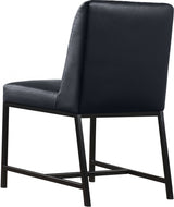 Bryce Black Faux Leather Dining Chair, Set of 2 from Meridian - Luna Furniture