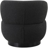 Calais Black Boucle Fabric Accent Chair from Meridian - Luna Furniture