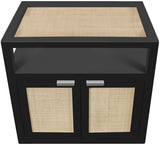 Cambria Black Nightstand from Meridian - Luna Furniture