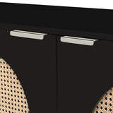 Cane Black Sideboard | Buffet from Meridian - Luna Furniture