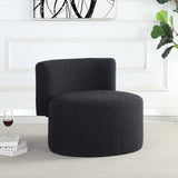 Como Black Boucle Fabric Accent Chair from Meridian - Luna Furniture