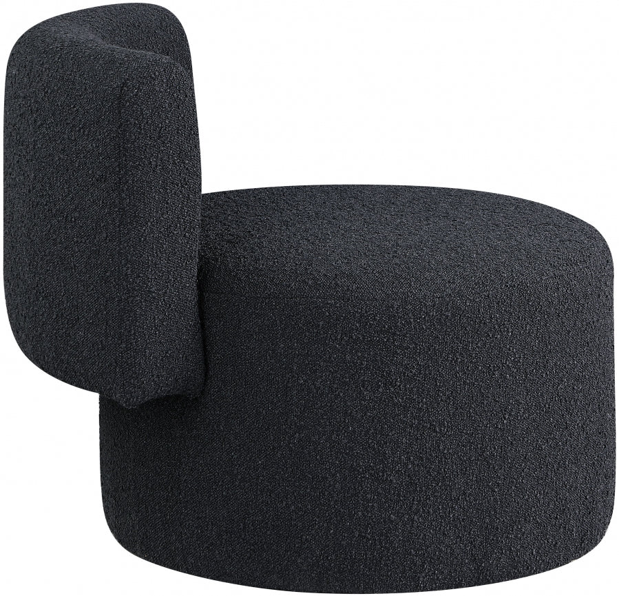 Como Black Boucle Fabric Accent Chair from Meridian - Luna Furniture