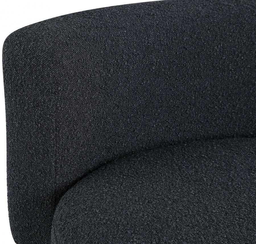 Como Black Boucle Fabric Accent Chair from Meridian - Luna Furniture