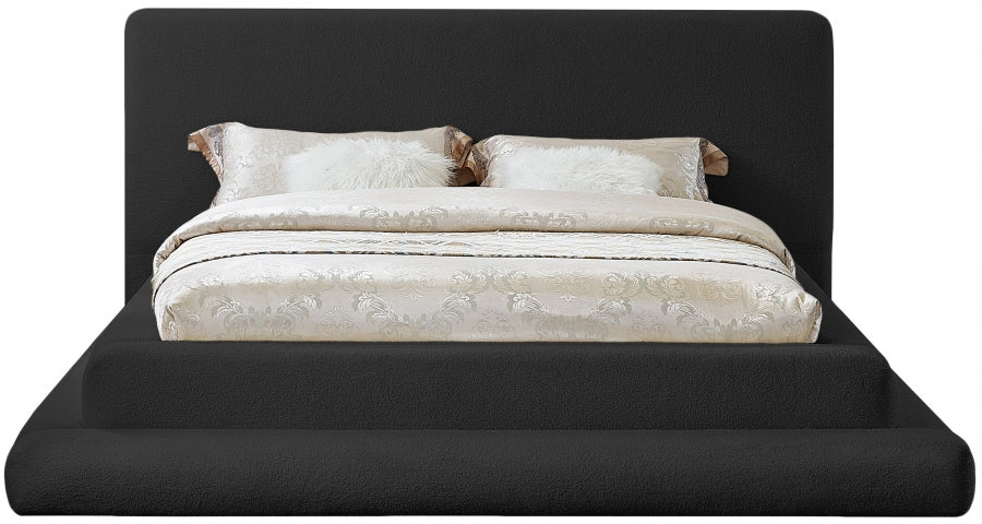 Dane Black Teddy Fabric Full Bed from Meridian - Luna Furniture