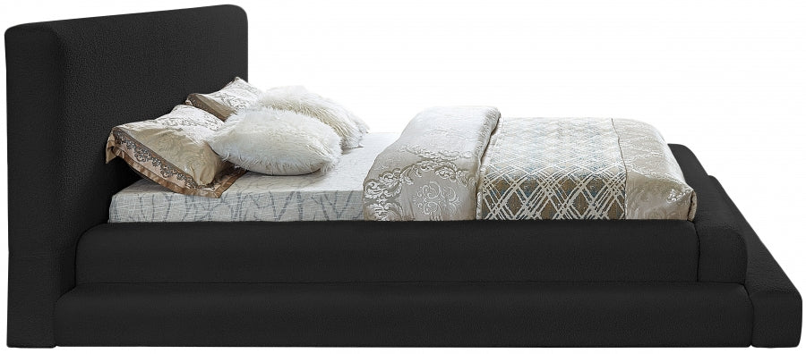 Dane Black Teddy Fabric Full Bed from Meridian - Luna Furniture