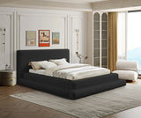 Dane Black Teddy Fabric King Bed from Meridian - Luna Furniture