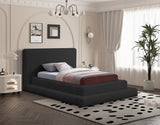 Dane Black Teddy Fabric Twin Bed from Meridian - Luna Furniture