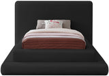 Dane Black Teddy Fabric Twin Bed from Meridian - Luna Furniture