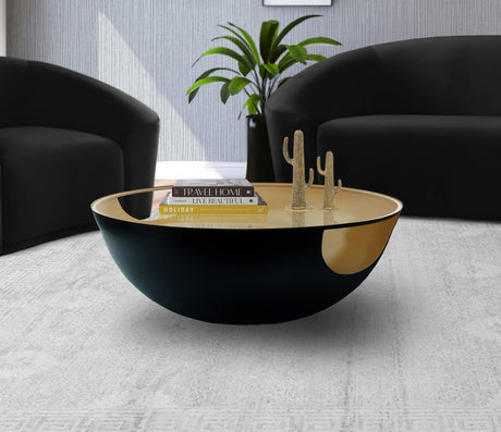 Doma Gold/Black Coffee Table from Meridian - Luna Furniture