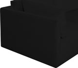 Black Ease Fabric Modular Sectional from Meridian - Luna Furniture