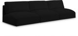 Black Ease Fabric Modular Sofa from Meridian - Luna Furniture