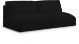 Black Ease Fabric Modular Sofa from Meridian - Luna Furniture