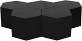 Eternal Black Modular 5 Piece Coffee Table from Meridian - Luna Furniture