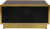 Glitz Black/Gold Coffee Table from Meridian - Luna Furniture