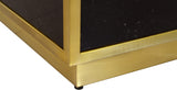 Glitz Black/Gold Coffee Table from Meridian - Luna Furniture