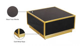 Glitz Black/Gold Coffee Table from Meridian - Luna Furniture