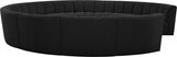 Infinity Black Boucle Fabric 11-Piece Sectional from Meridian - Luna Furniture