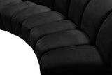 Infinity Black Modular 12pc. Sectional from Meridian - Luna Furniture