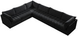 Jacob Black Velvet Modular Sectional from Meridian - Luna Furniture