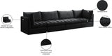 Jacob Black Velvet Modular Sofa from Meridian - Luna Furniture