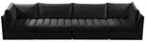 Jacob Black Velvet Modular Sofa from Meridian - Luna Furniture