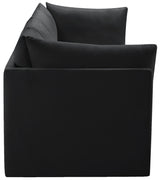 Jacob Black Velvet Modular Sofa from Meridian - Luna Furniture