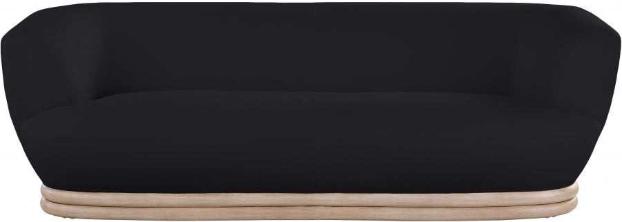 Kipton Black Boucle Fabric Sofa from Meridian - Luna Furniture