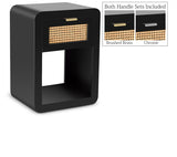 Langham Black Nightstand from Meridian - Luna Furniture