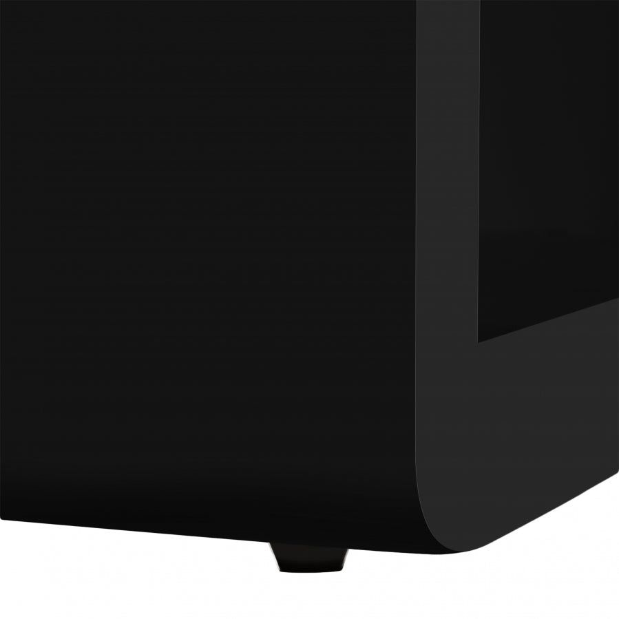 Langham Black Nightstand from Meridian - Luna Furniture