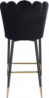 Lily Black Bar Stool, Set of 2 from Meridian - Luna Furniture