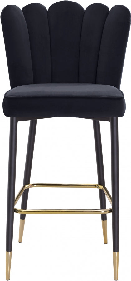 Lily Black Bar Stool, Set of 2 from Meridian - Luna Furniture