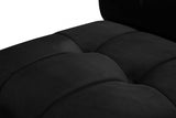 Limitless Black Modular Velvet 10-Piece Sectional from Meridian - Luna Furniture