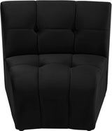 Limitless Black Modular Velvet Chair from Meridian - Luna Furniture