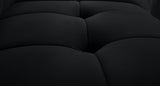 Limitless Black Modular Velvet Chair from Meridian - Luna Furniture