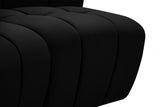 Limitless Black Modular Velvet Sofa from Meridian - Luna Furniture