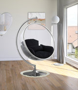 Luna Black Acrylic Swing Bubble Accent Chair from Meridian - Luna Furniture