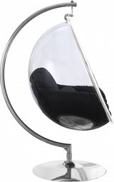 Luna Black Acrylic Swing Bubble Accent Chair from Meridian - Luna Furniture