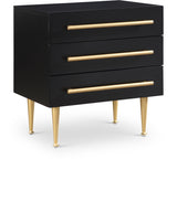 Marisol Black Marisol Nightstand from Meridian - Luna Furniture