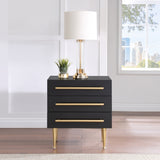 Marisol Black Marisol Nightstand from Meridian - Luna Furniture