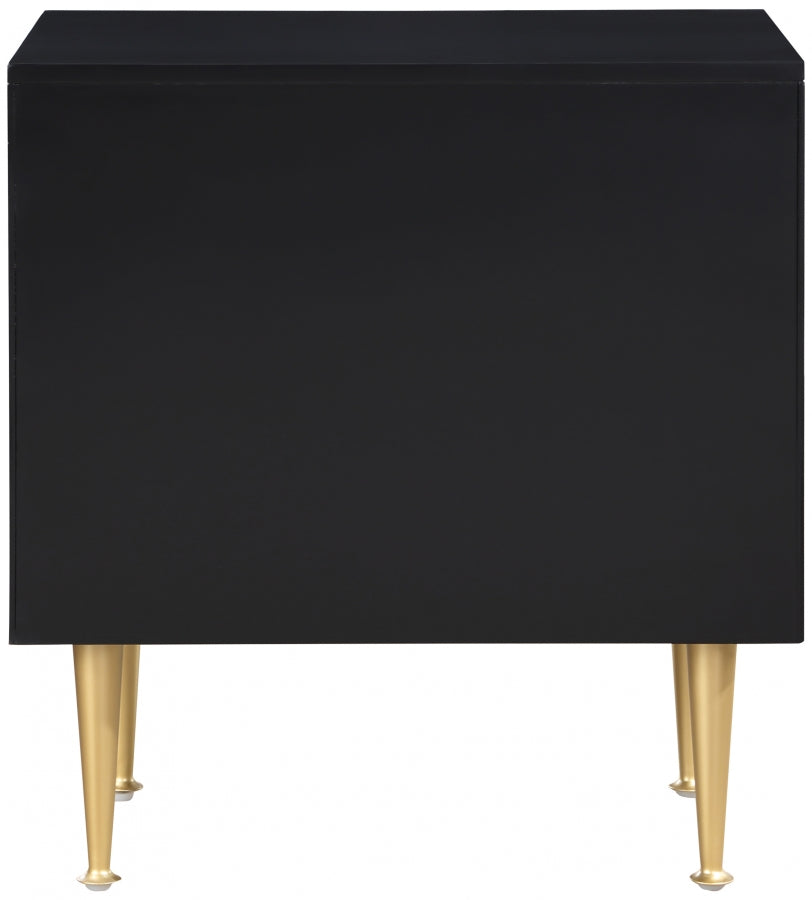 Marisol Black Marisol Nightstand from Meridian - Luna Furniture