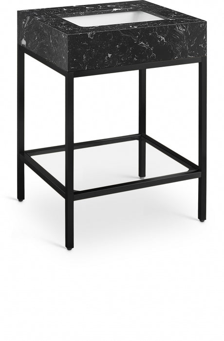 Marmo Black 24" Bathroom Vanity from Meridian - Luna Furniture