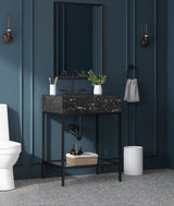 Marmo Black 24" Bathroom Vanity from Meridian - Luna Furniture