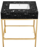 Marmo Black 30" Bathroom Vanity from Meridian - Luna Furniture