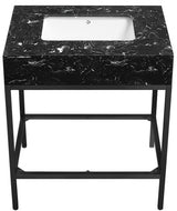 Marmo Black 30" Bathroom Vanity from Meridian - Luna Furniture