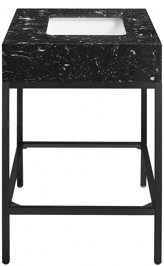 Marmo Black 30" Bathroom Vanity from Meridian - Luna Furniture