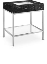 Marmo Black 30" Bathroom Vanity from Meridian - Luna Furniture